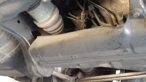 And here's the relatively clean driver's side half shaft
