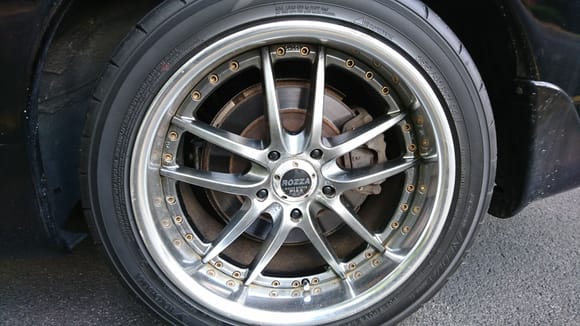 17" wheels. AD08R tires. 