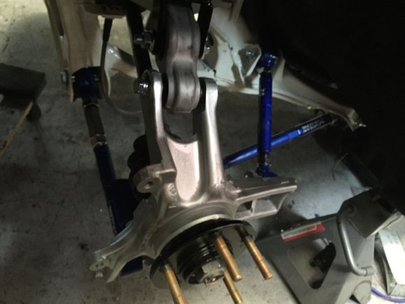 Rear hubs back on.