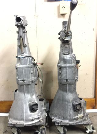 81-85 transmission on left, 79-80 Transmission on right