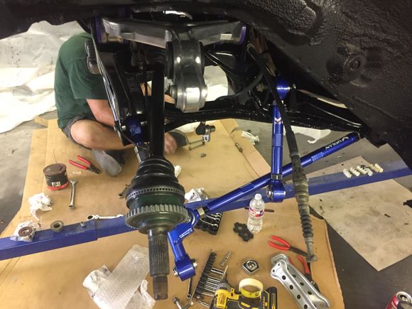 pass side rear end and suspension