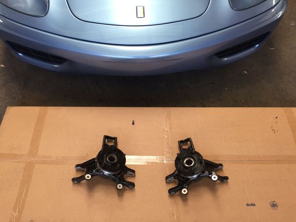 Rear knuckles reassembled