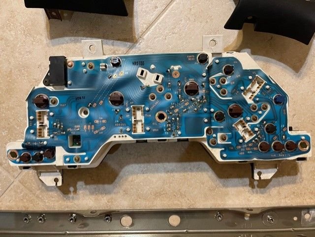 Miscellaneous - LHD '94 Instrument Cluster, Gauge Face/Bezel, Manual Shifter Panel, Rad. Support Bar - Used - 1993 to 1995 Mazda RX-7 - Ft Walton Beach, FL 32547, United States