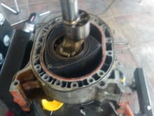 Rotor condition at engine disassembly.