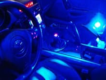 blue interior lighting really makes that shift knob pop at night