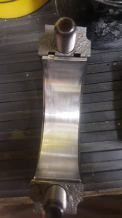 Worst bearing, gouge starts at tang, there was a piece of aluminum embedded at the end of the gouge