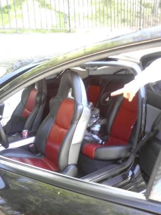 new interior black and red took three hours with a help of a friend but iam having trouble with the front electric seat and the seat warmers i have the buttons in the middle all wirs are connected but no power sombody pleas help any tips would help