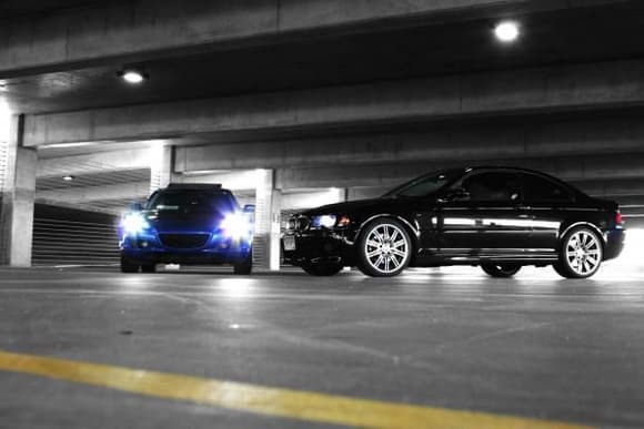 photoshoot with my friends BMW M3. 8000k HIDs on the car