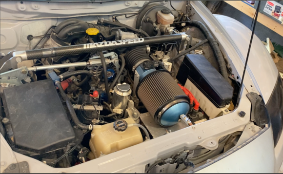 2004 RX8 Engine Bay on Track Car