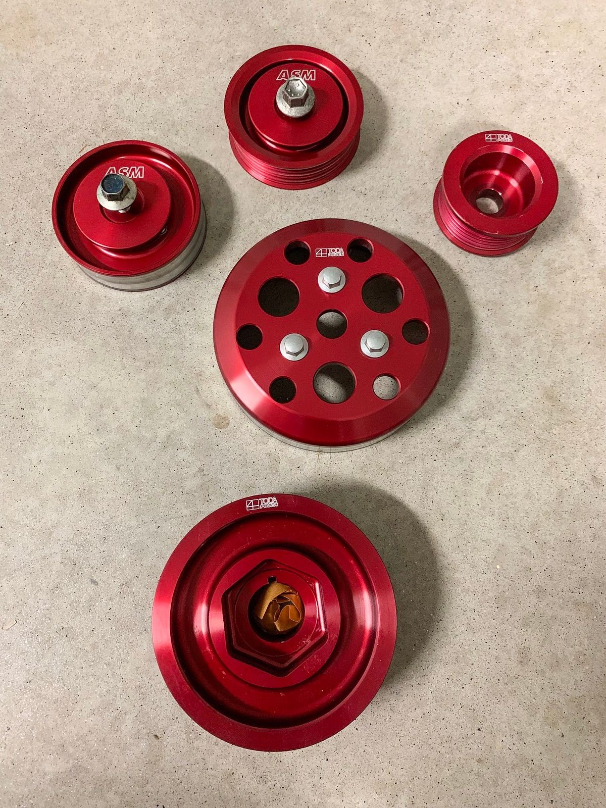 GA Toda Pulley Set w/ ASM idler pulleys S2KI Honda S2000 Forums