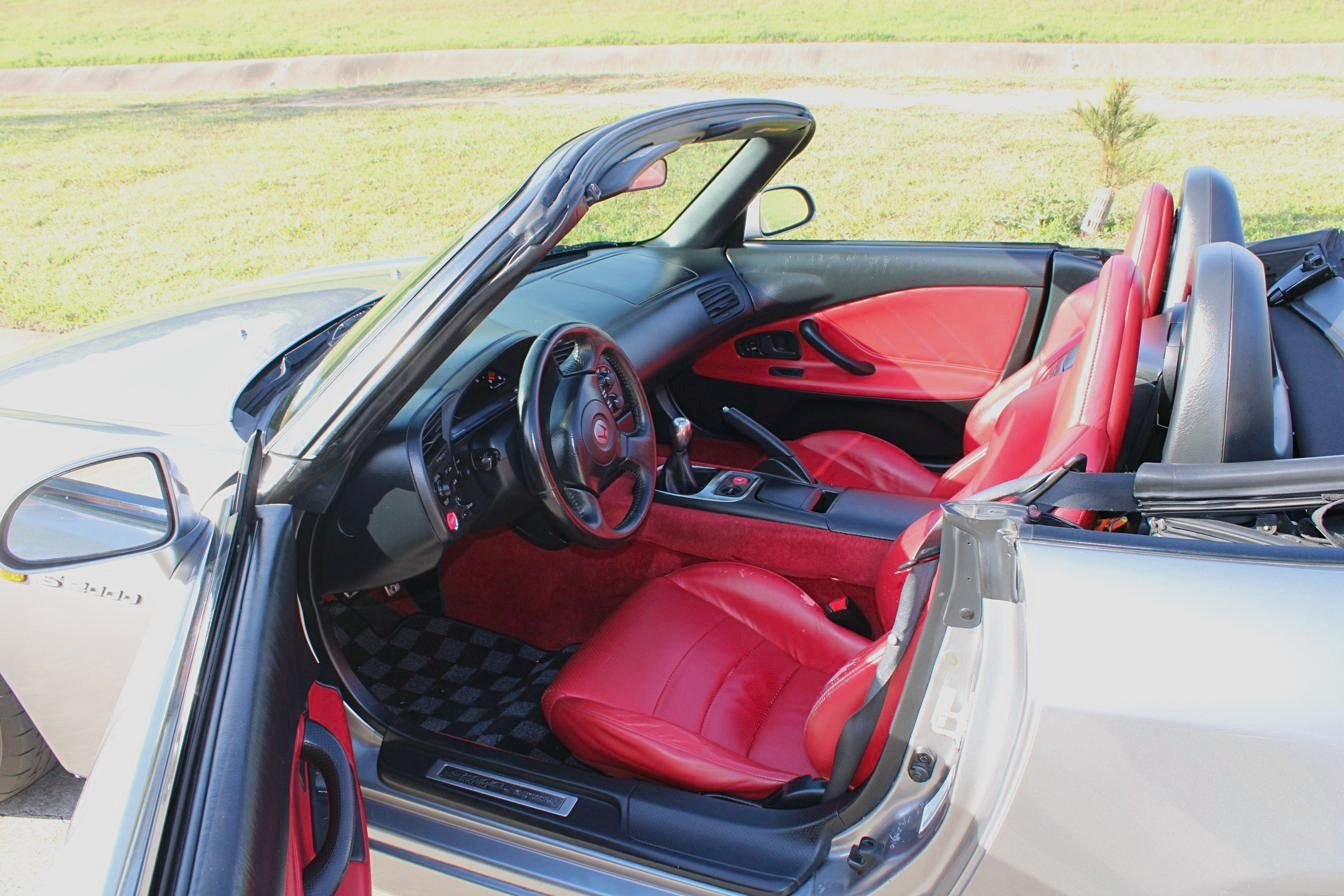 2000 Honda S2000 - 2000 Honda S2000 AP1 -- Silverstone Metallic w/ Red Leather Interior - 2nd owner - Used - VIN JHMAP1143YT006858 - 65,654 Miles - 2WD - Manual - Convertible - Silver - Houston, TX 77025, United States