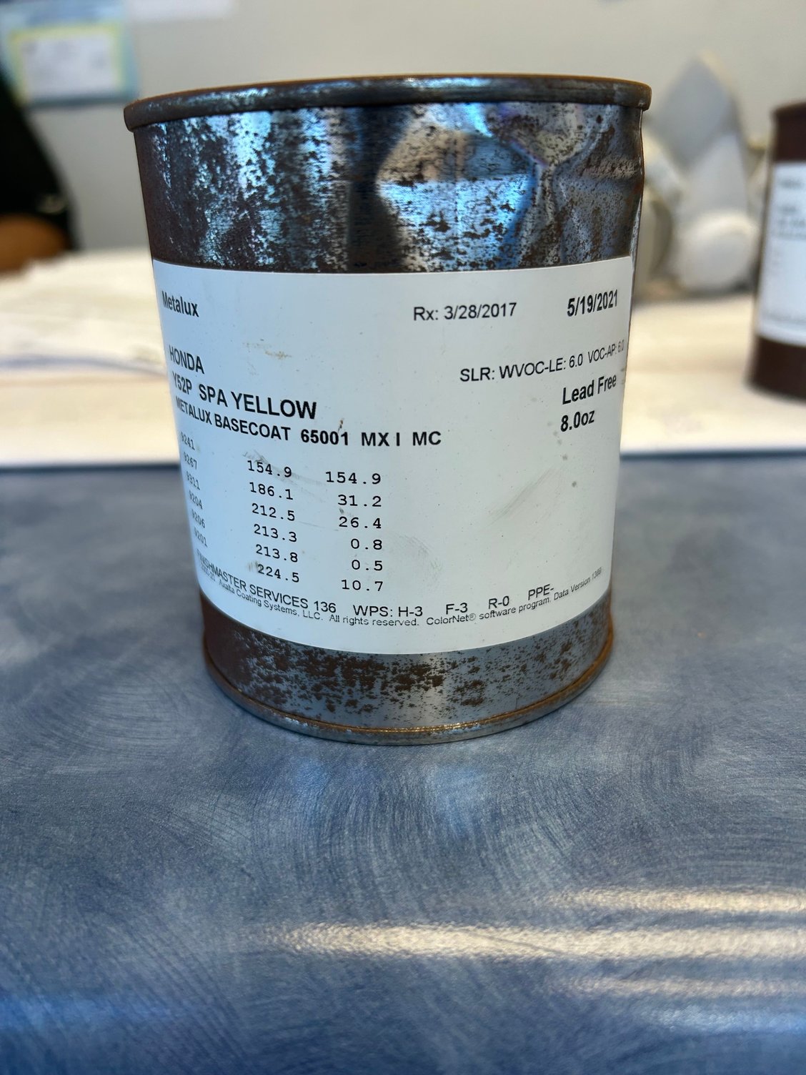 The paint came with the car when I bought it. 