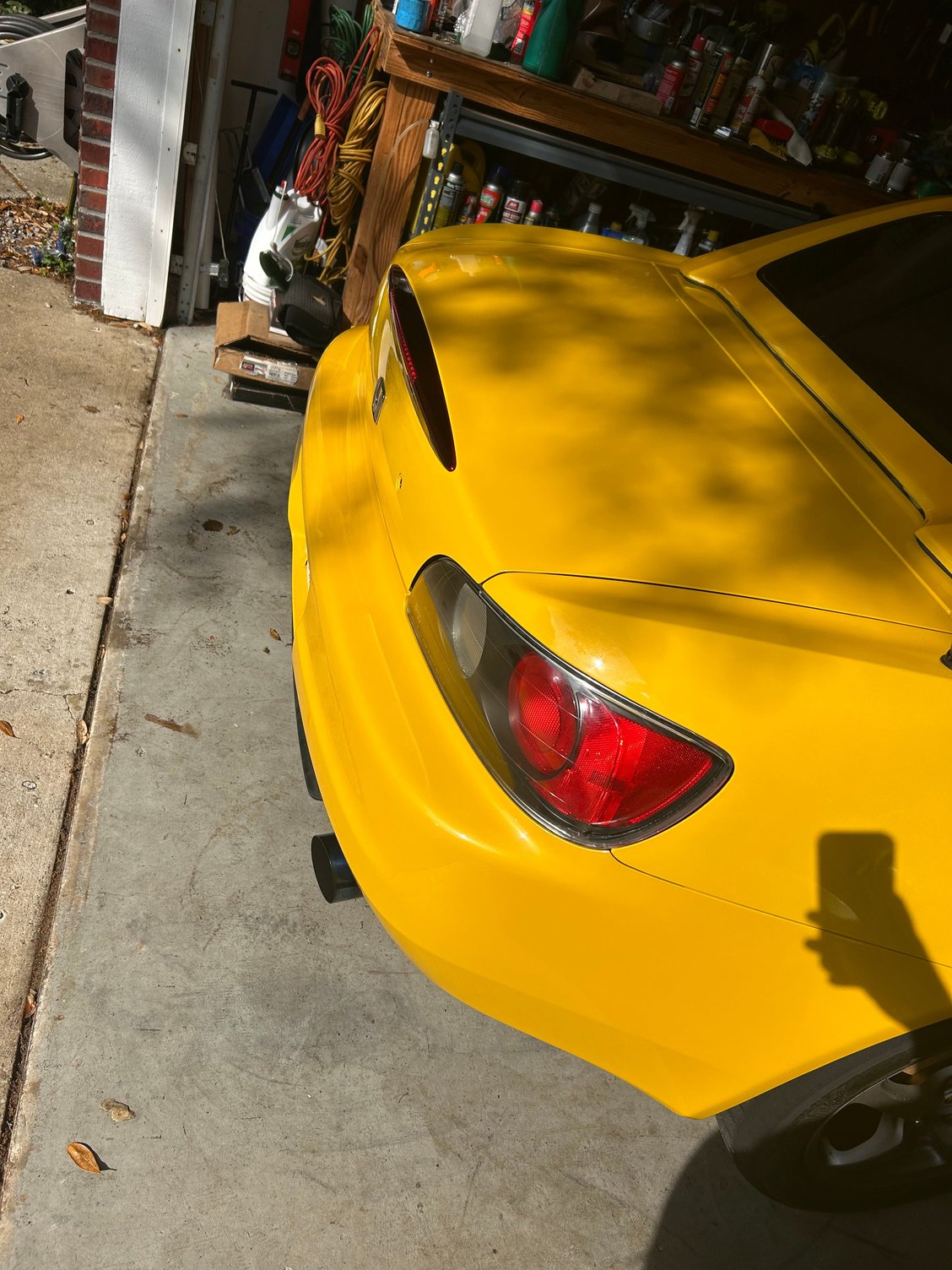 I wanted to focus on the vertical surfaces, they were worst. I wound up doing the whole rear.