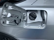 Inside fuel door clean as new
