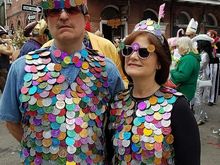 Scalemail made from Mardi Gras doubloons. These guys have been to a lot of parades.
