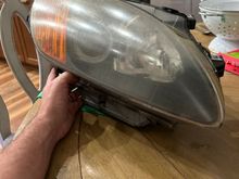 There are a few parts you need to swap over from the old lamp assembly. HID ballast and bulb transfer over. The Eagle Eye headlight come with orange blinker bulbs and the day time runner plugs into an led strip below the projector.