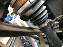 axle boot ripped by body shop