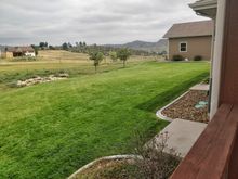 There is this second lawn on the north side of the house.