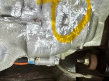 WHITE STUFF IS POWDER. I used it to track/trace the leak.