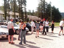 People and cars...