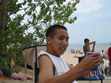 Roger drinkin sumthing...