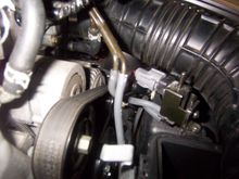 Intake hose routing