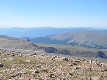 View from the car, Mt Evans CO