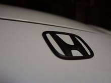 The Blacked Out Honda Badge