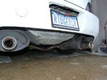 rear bumper mid-section removed (DIY) mod