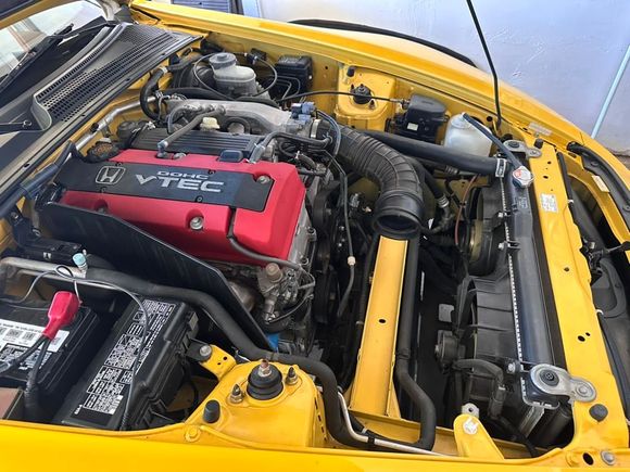 Went to work under the hood. Fluid change, filter change, valve adjustment, new gaskets, new spark plugs. Low miles but since I'm in there might as well. 