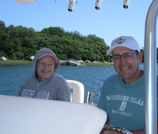 The Admiral and the Captain.  The Admiral (Barbara) was in full control of the tour.