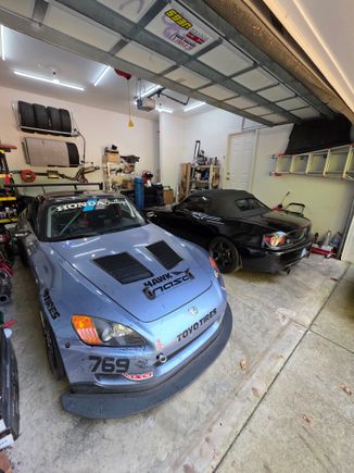 Tucked away ready for the next track day.