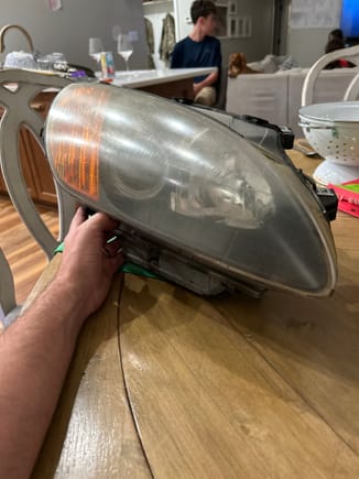 There are a few parts you need to swap over from the old lamp assembly. HID ballast and bulb transfer over. The Eagle Eye headlight come with orange blinker bulbs and the day time runner plugs into an led strip below the projector.