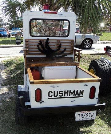 Cushman parking enforcement vehicle.