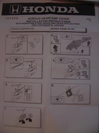 install instructions for headlight cover