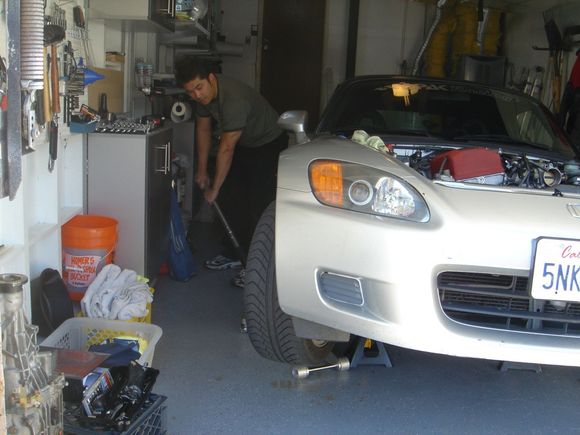 Getting car up.JPG