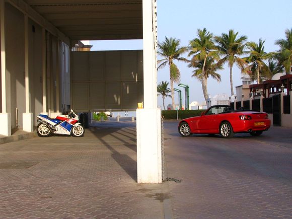S2000 and a Honda bike