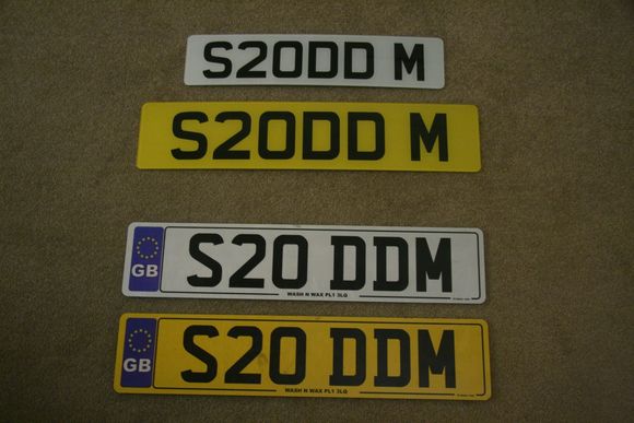 Number plates