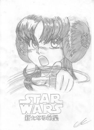 Star Wars Manga  Princess Leia By EUAN THE ECHIDHOG