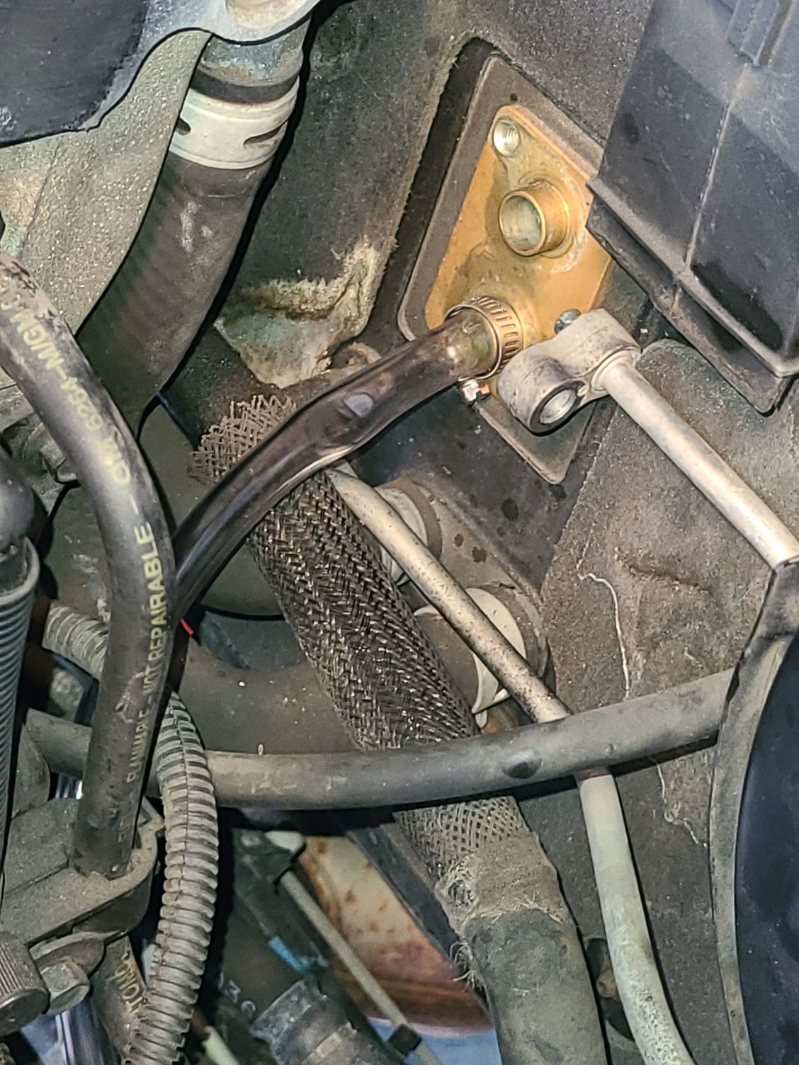 To control the mess, tubing can be used to direct the solvent into a vessel.