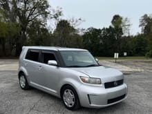 Coming home with me today. We had to get a rental car one time and they gave us a Nissan cube we looked and said oh lord we’ll never all fit in that thing with our 100lb 