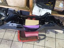 Just back from painters . Rear subframe freshly sand blated and powdercoated ☺ just got to get the rest fixed now and nice new set of poly bushes fited