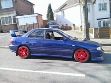 First scoob diff colour wheels again just before sold
