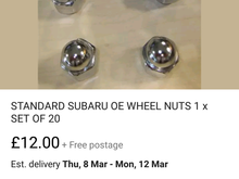 Wheel nuts.