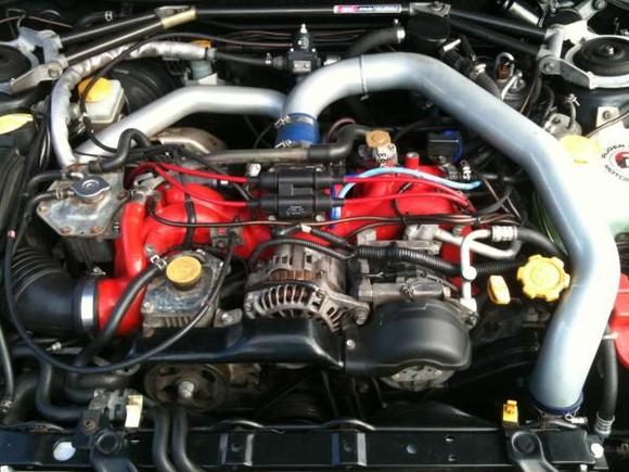 Resprayed Manifold.