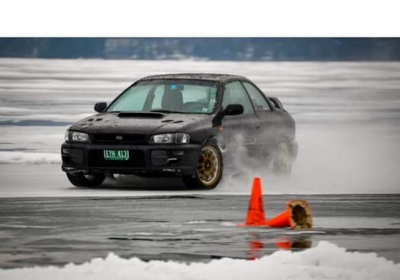 Ice-racing on my ADR's wrapped in snows