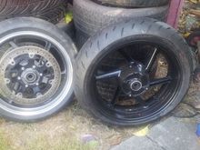 RC51 front and CBR900rr rear