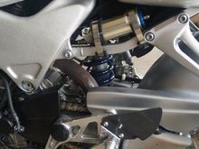 Three Way Adjustable CBR 600 Shock Conversion with Remote Reservoir.