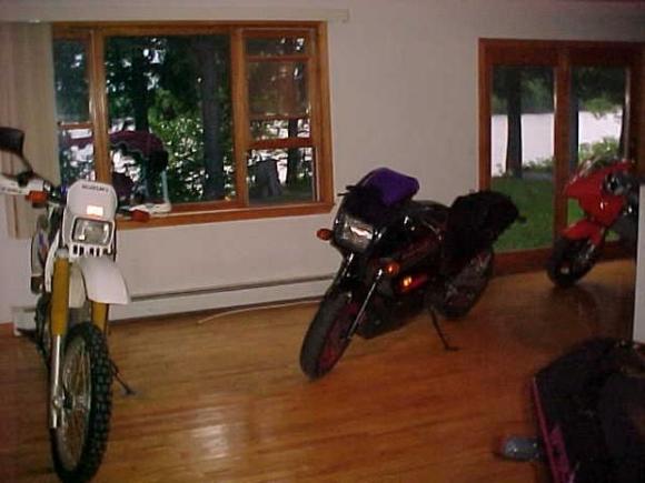 bikes in the house