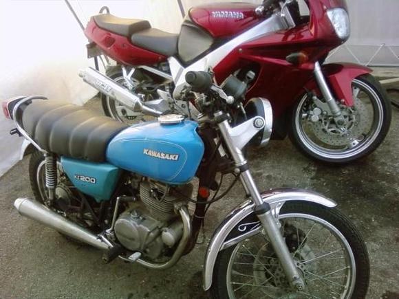 Kawi KZ200. For my son, gotta have it ready for spring 2010.